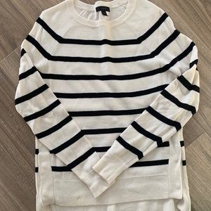 Black/White Striped Sweater from J. Crew